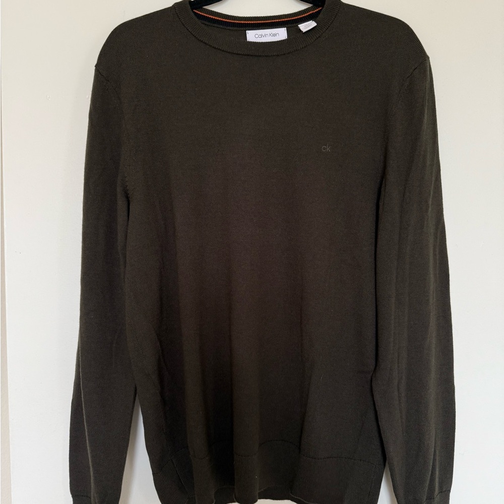 Calvin Klein Green Crewneck Sweater